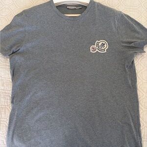 Moncler Gray Short Sleeve Men's Tee